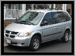 Parking, Srebrny, Dodge Caravan